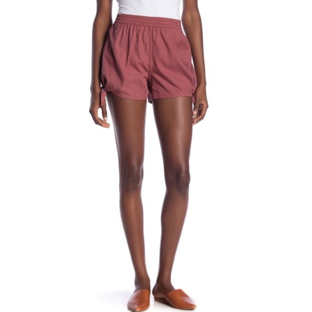 Madewell Dusty Rose Elastic Waist Pull-On Shorts